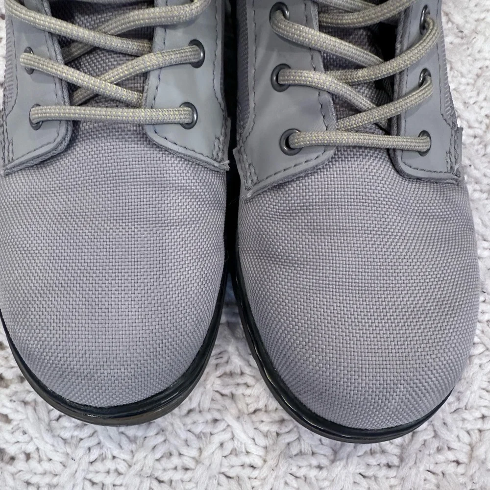 DR MARTENS KIDS UNISEX MENS 4 Ladies 5 Gray High-Top Boots